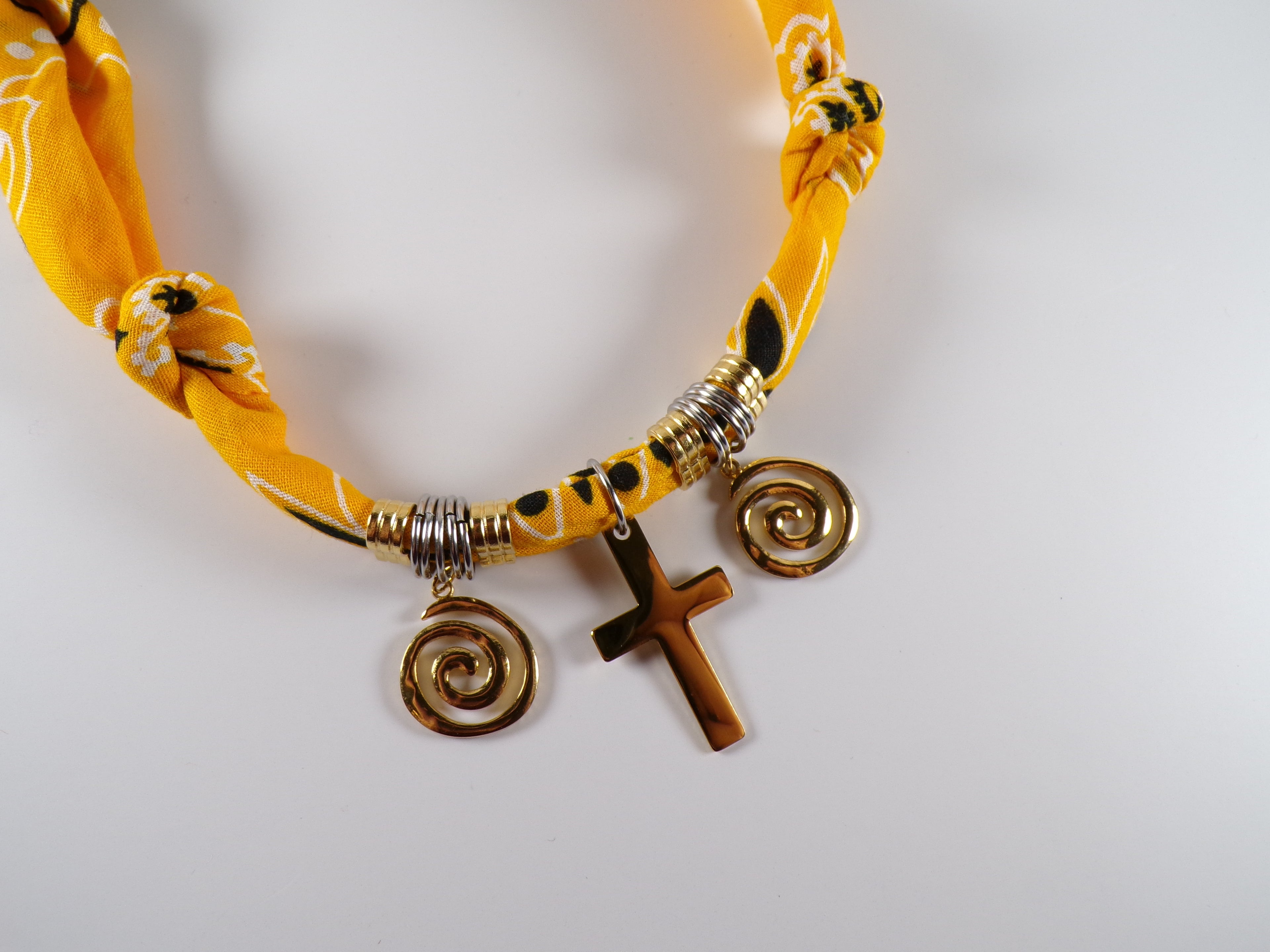 Cross Bandana Necklace