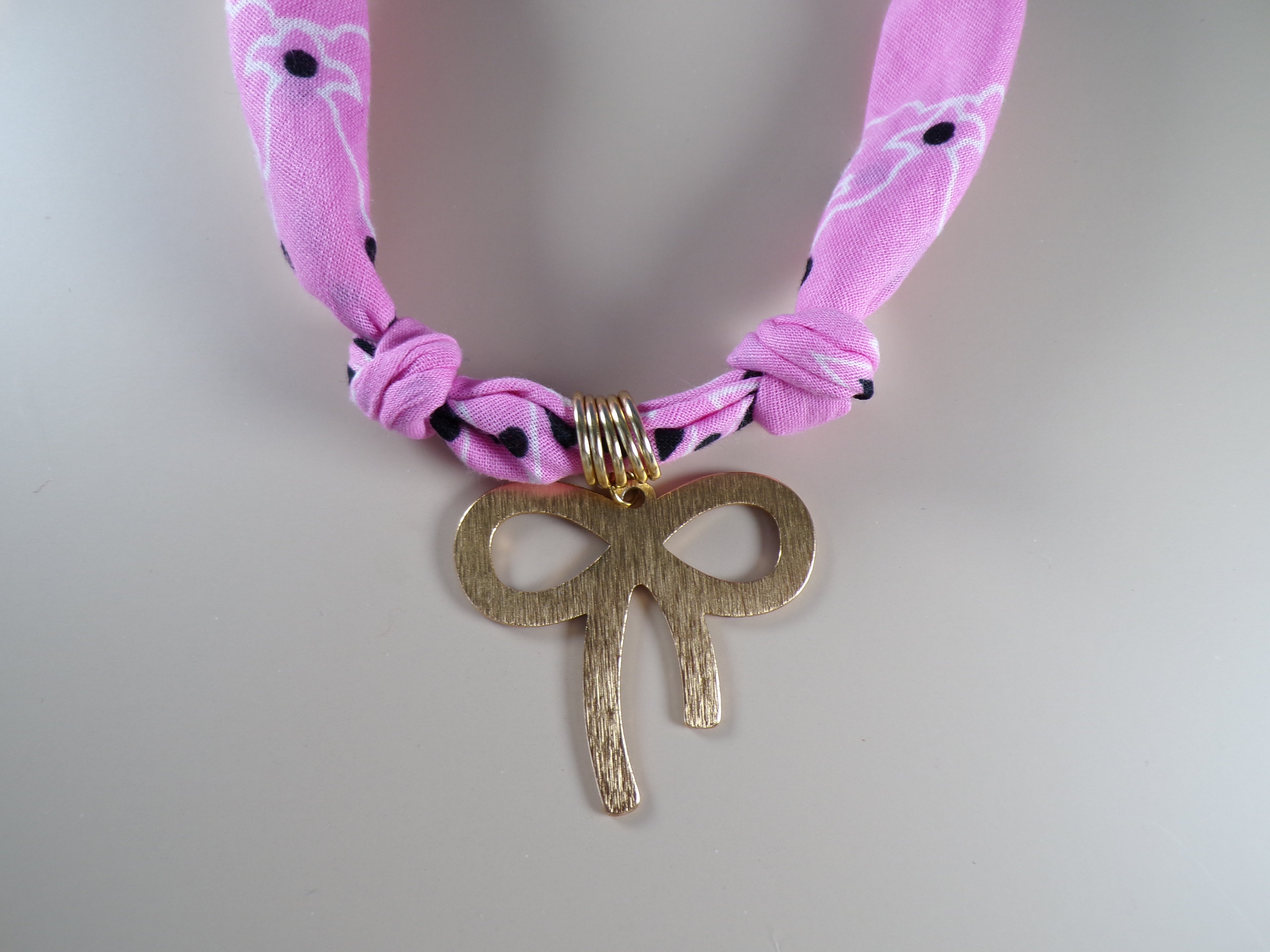 Bow vibes Bandana Necklace