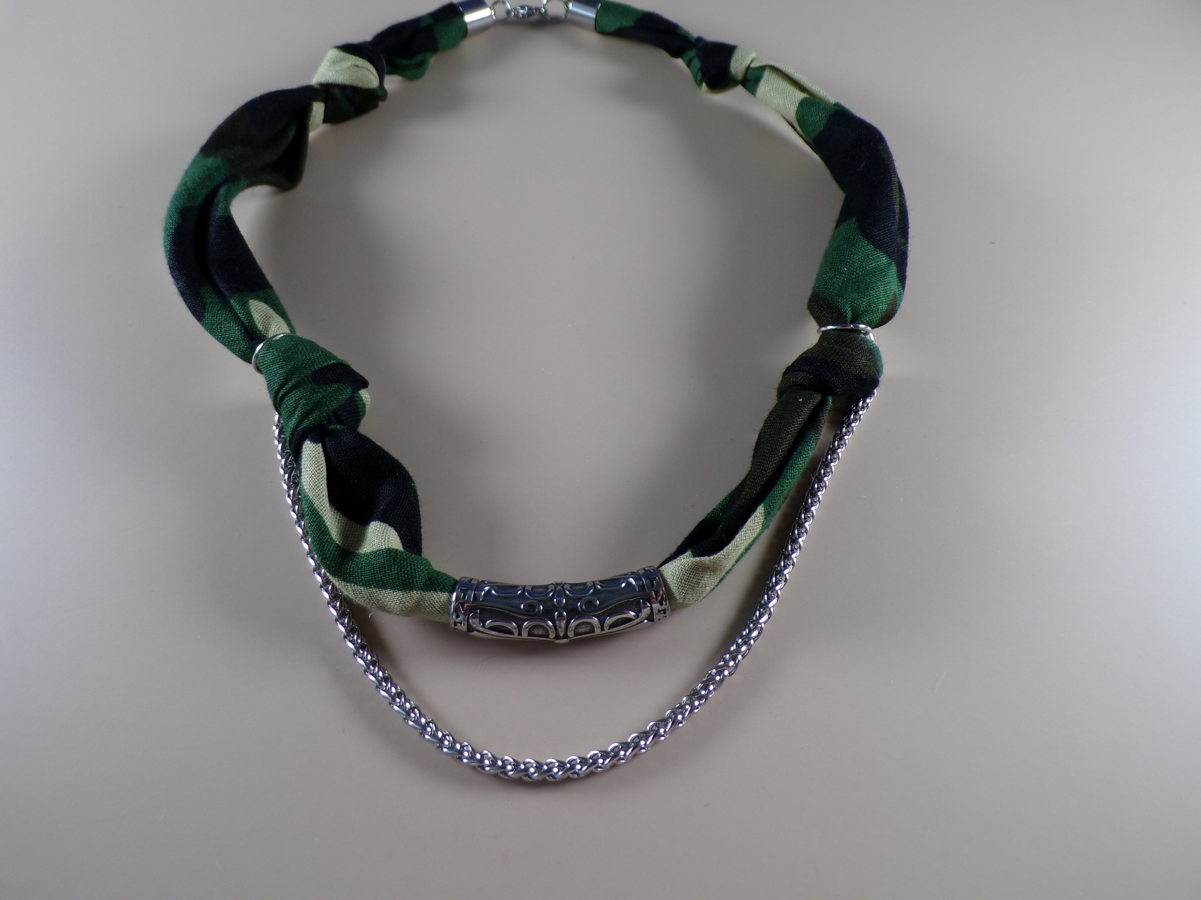 Army print Bandana Necklace