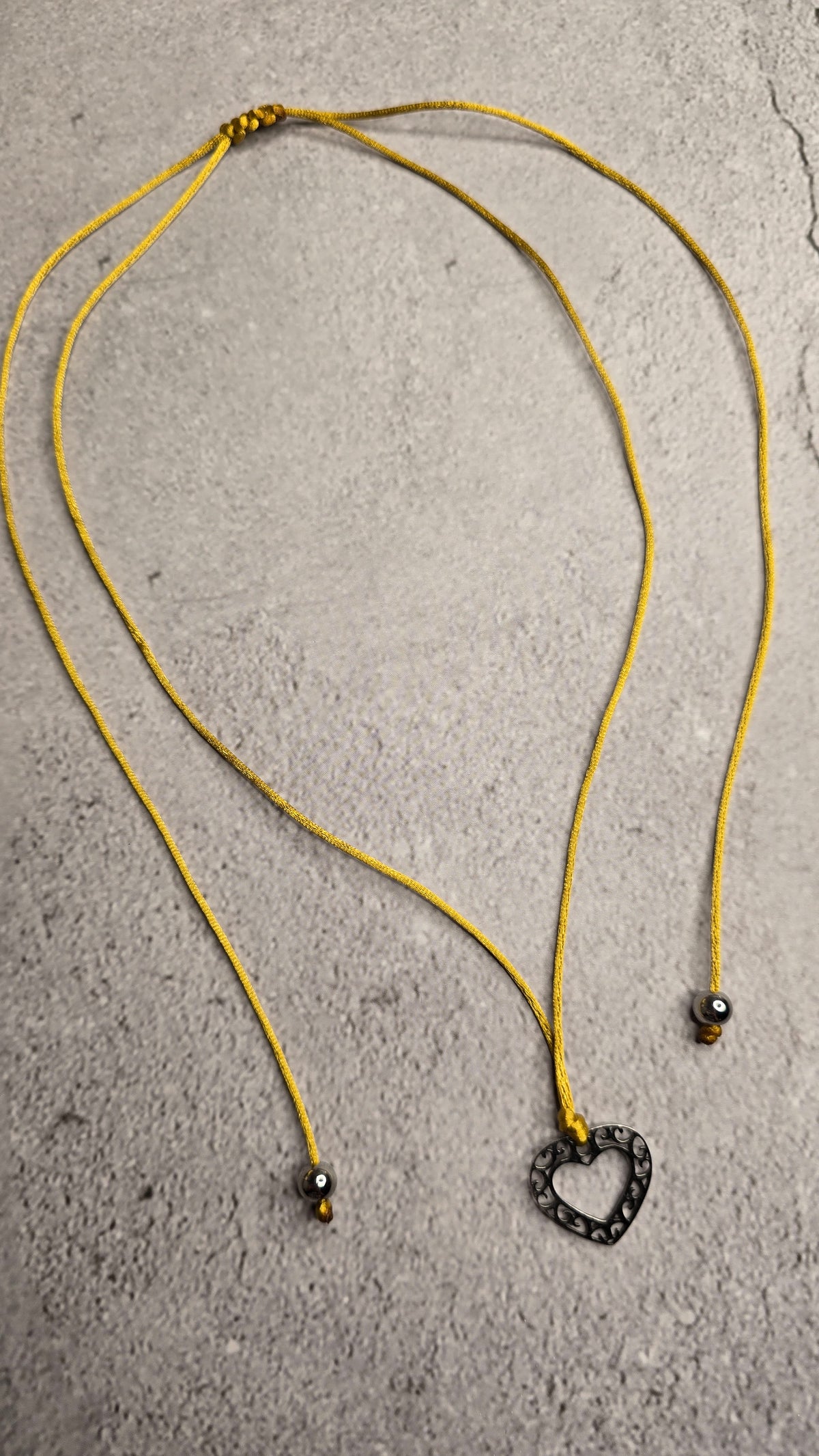 Vintage Heart Adjustable Necklace