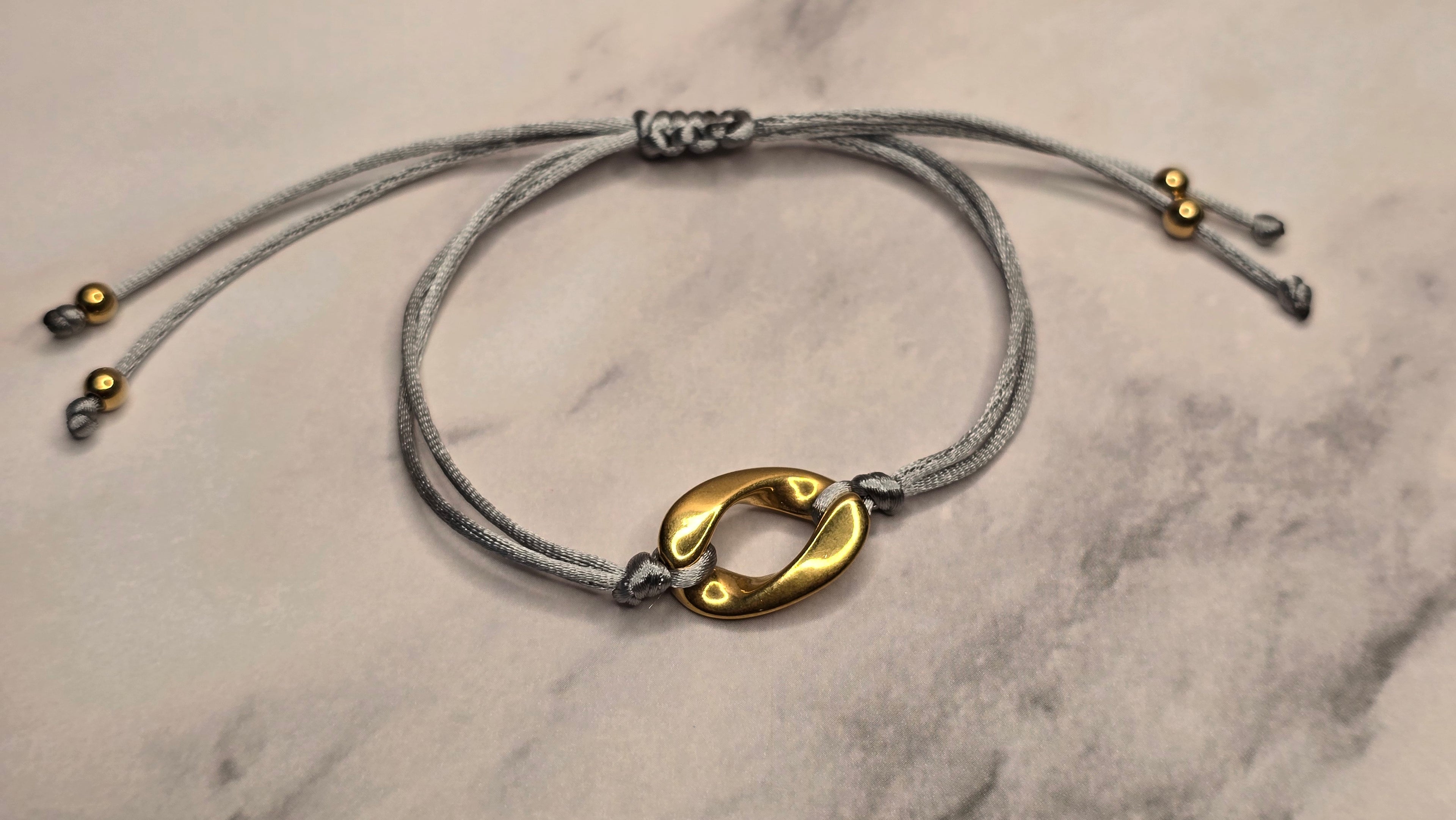 Golden Cloud Adjustable Bracelet