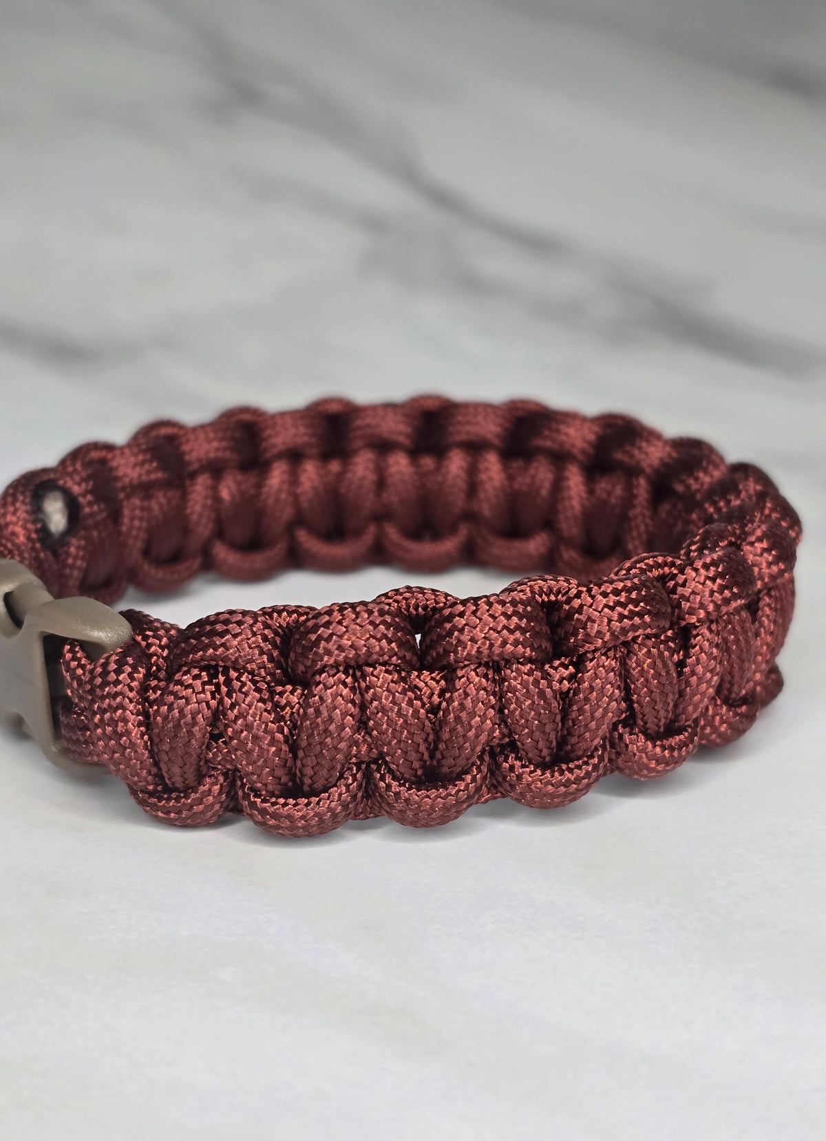 Paracord Survival Bracelet- Brown Buckle