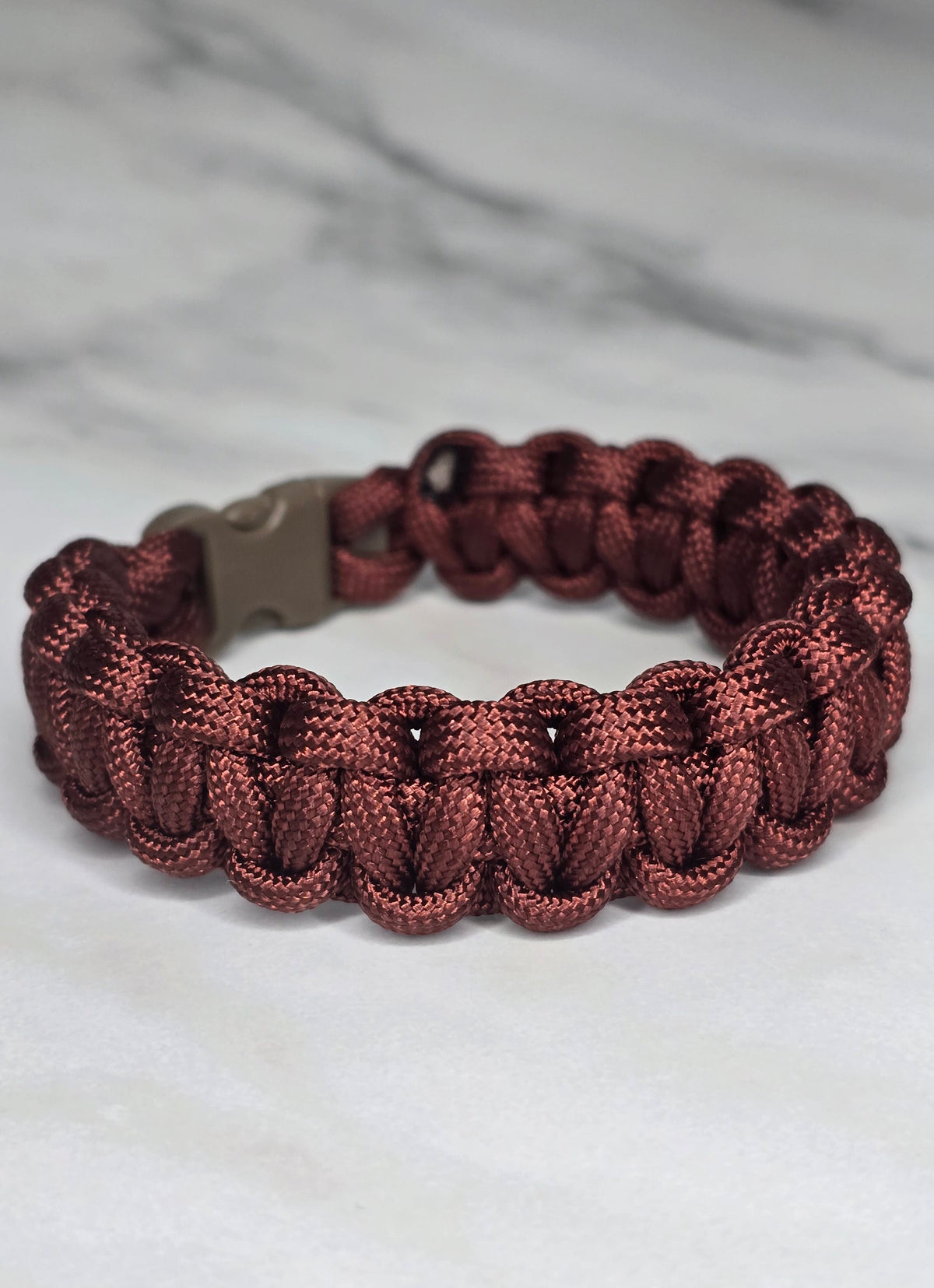 Paracord Survival Bracelet- Brown Buckle