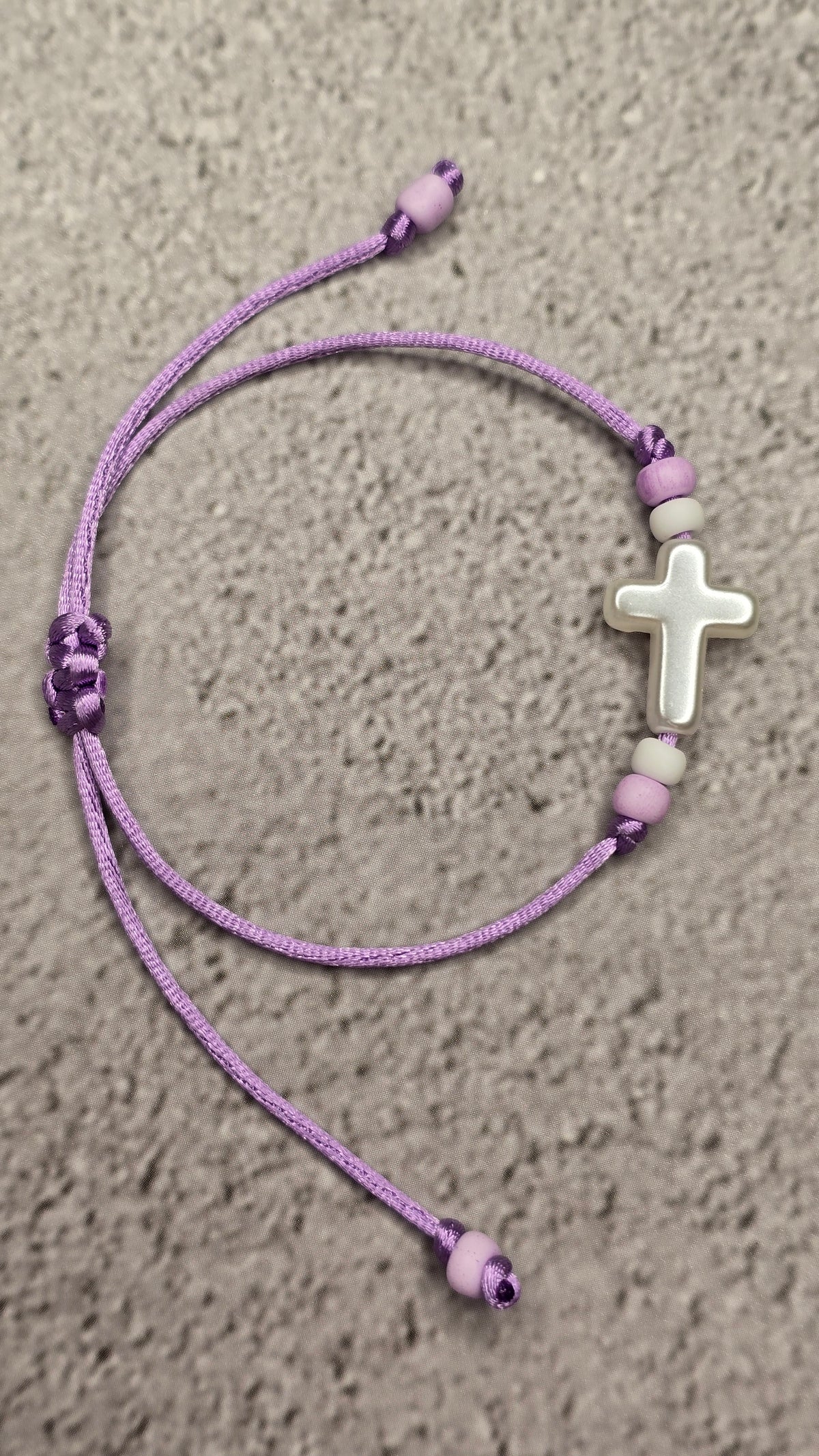 Pearl Cross Adjustable Bracelet for girls • Easter Collection