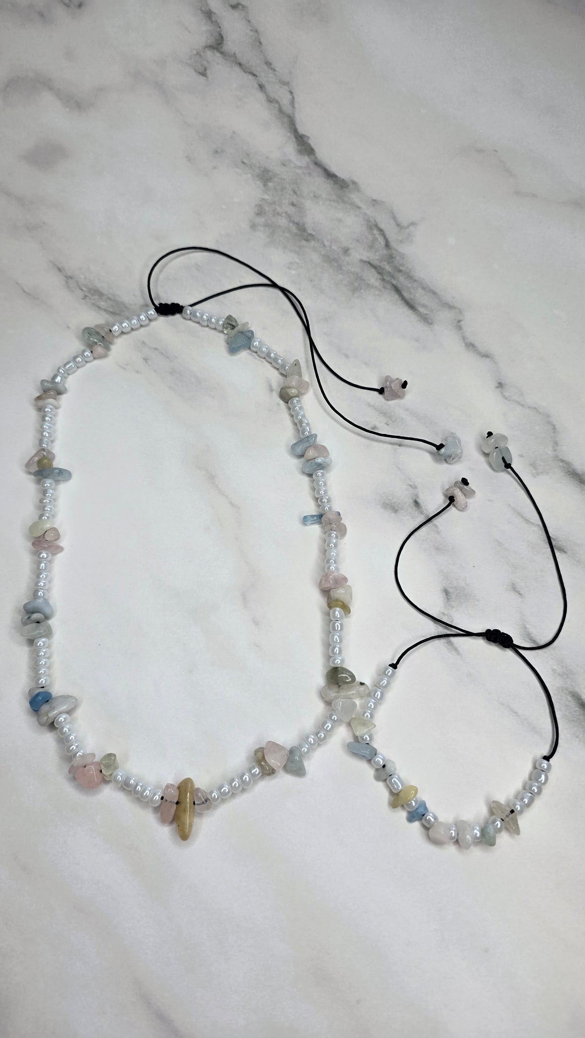 Sandy Adjustable Necklace and Bracelet