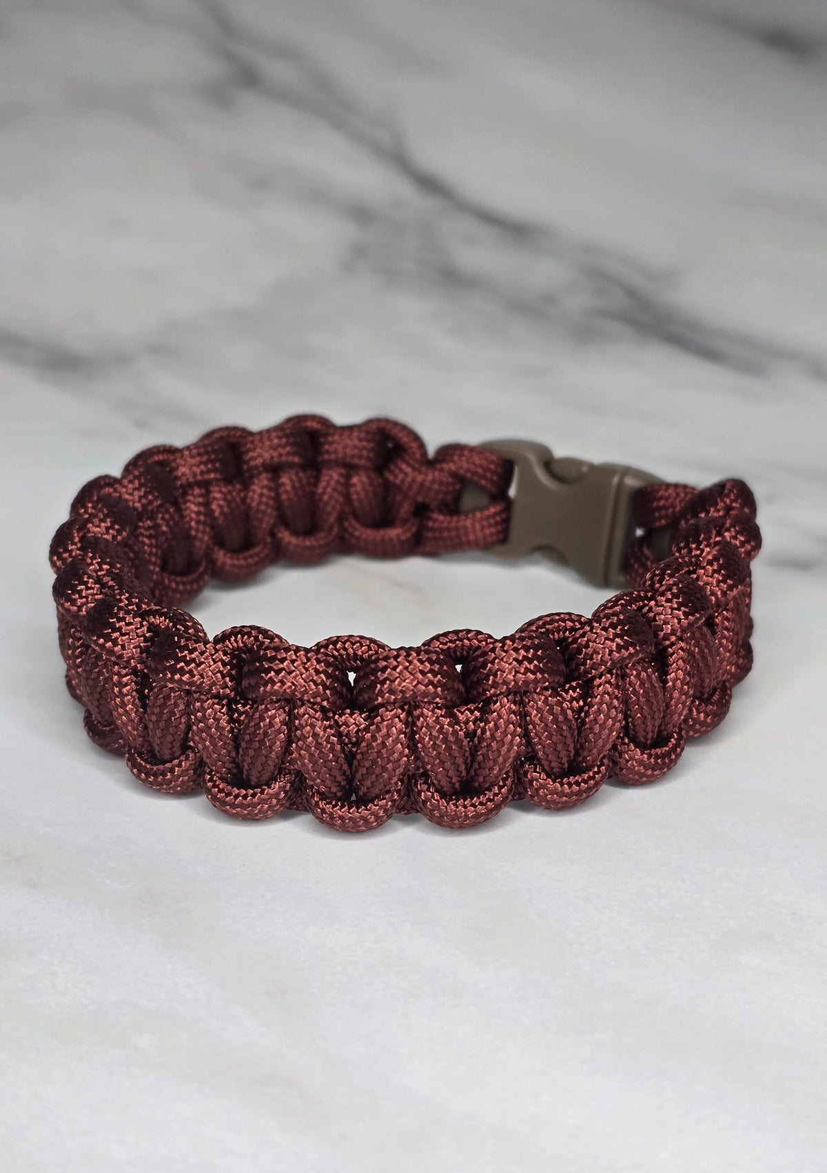 Paracord Survival Bracelet- Brown Buckle