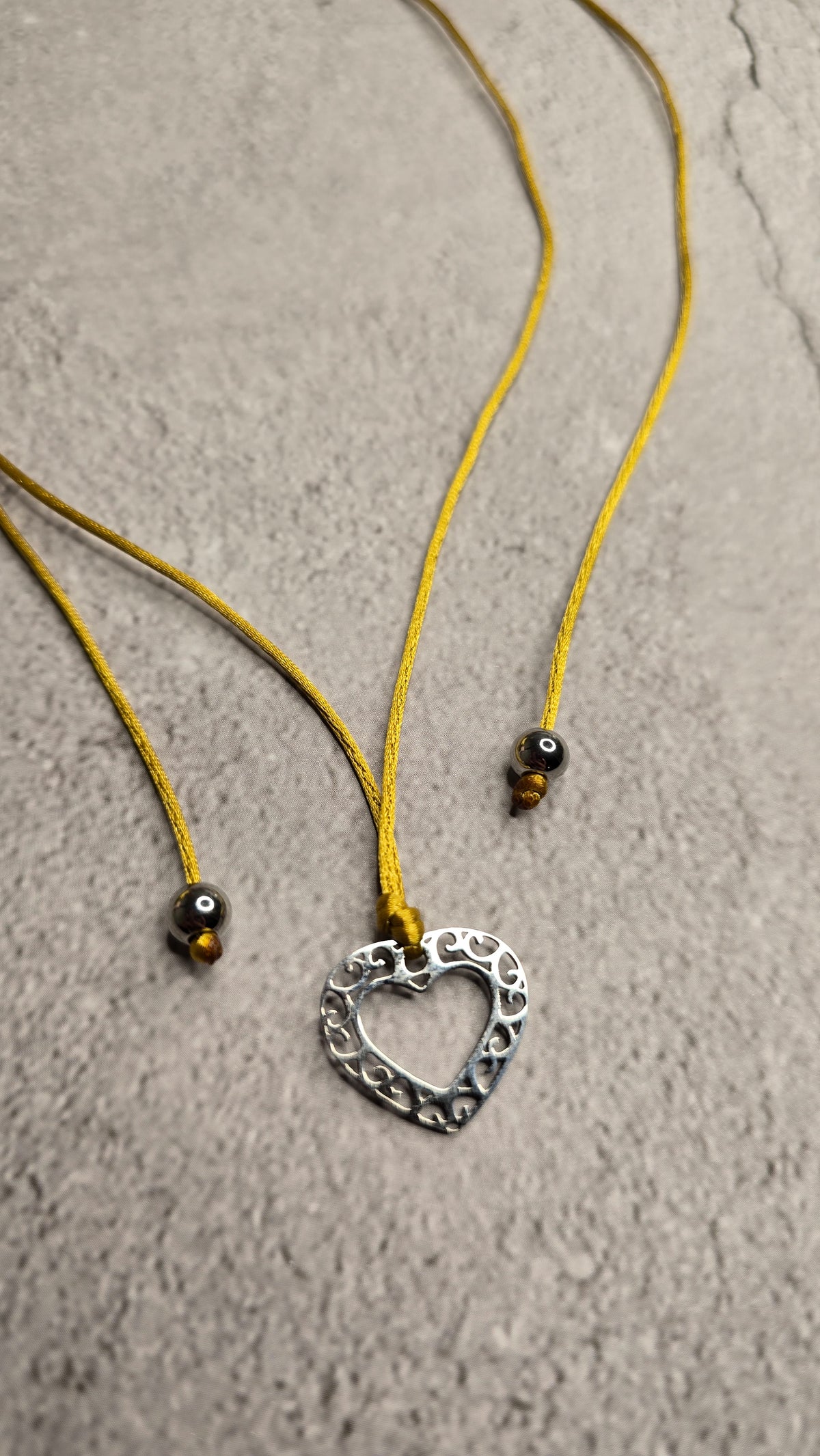 Vintage Heart Adjustable Necklace