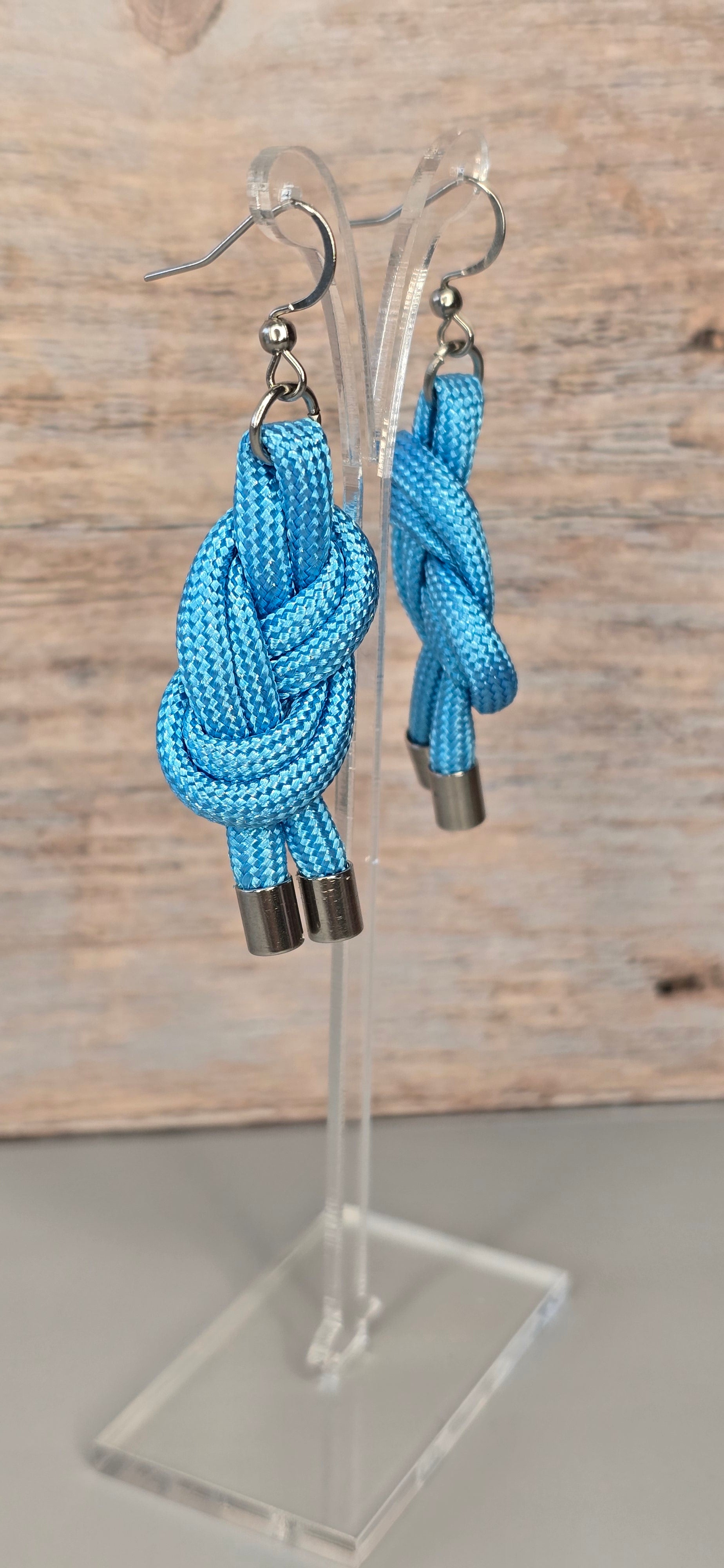 Sky blue Sol Paracord Earrings
