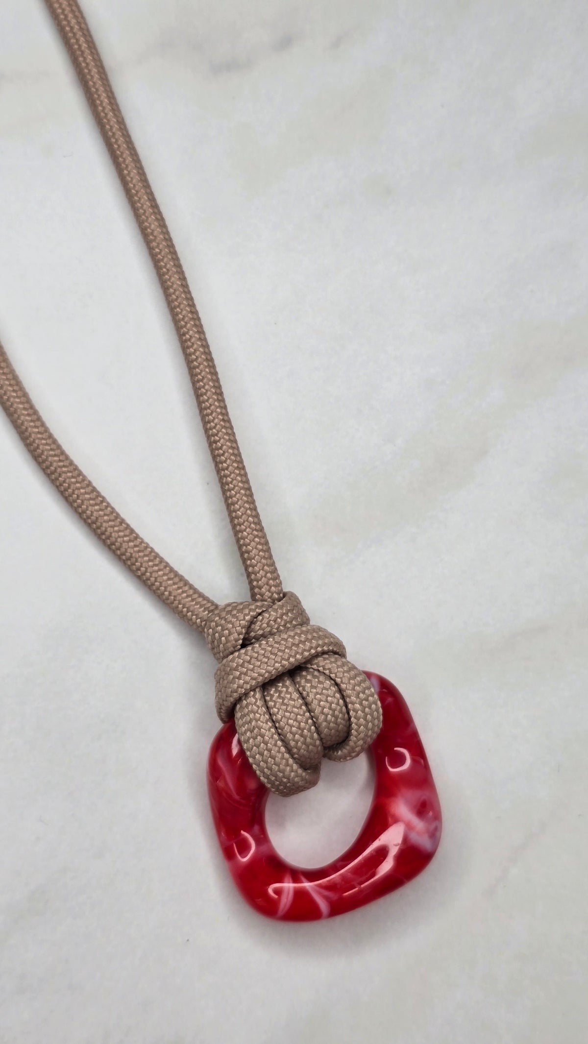 Red Marble Necklace