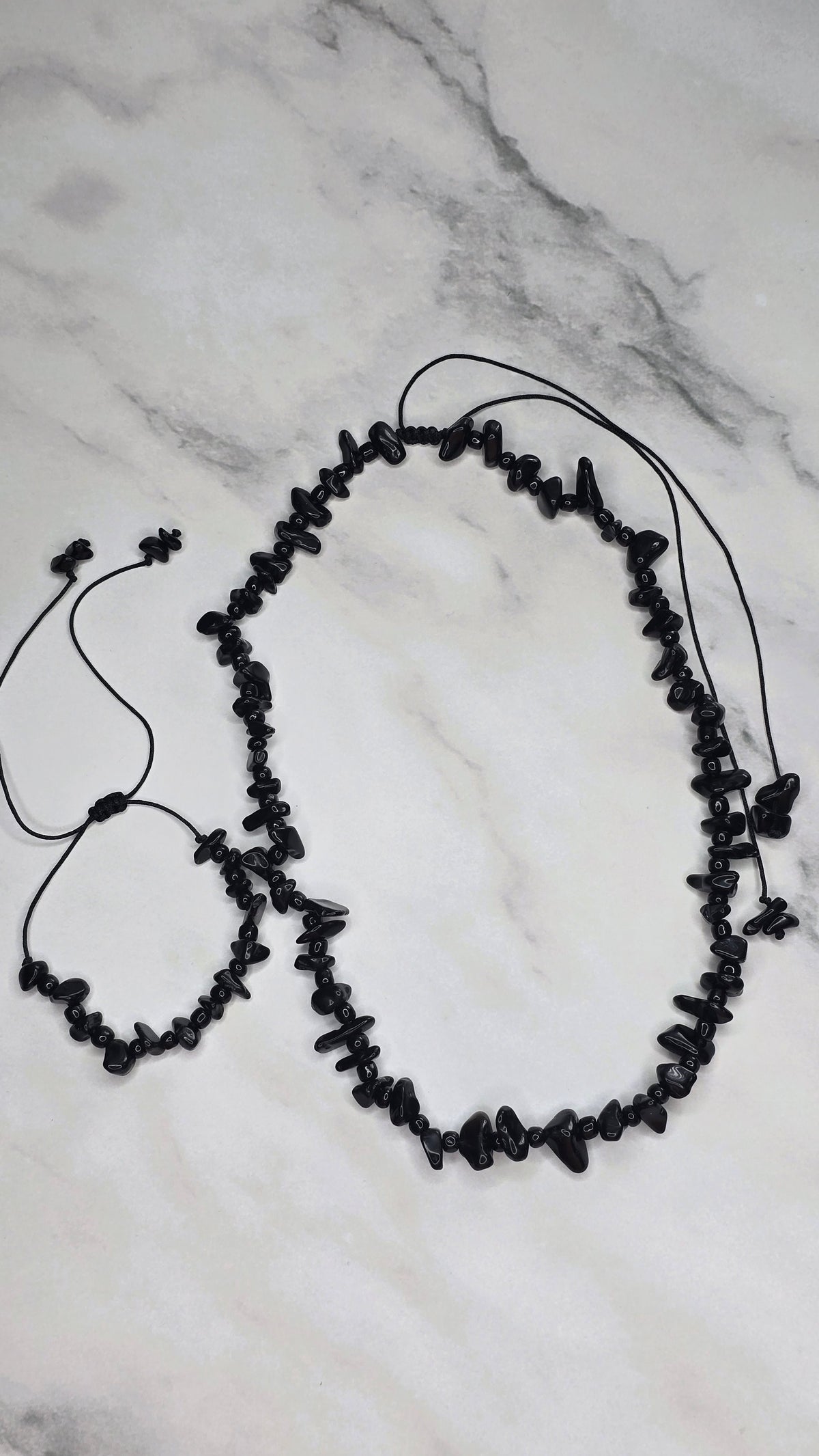 The Blackest Night Adjustable Necklace and Bracelet