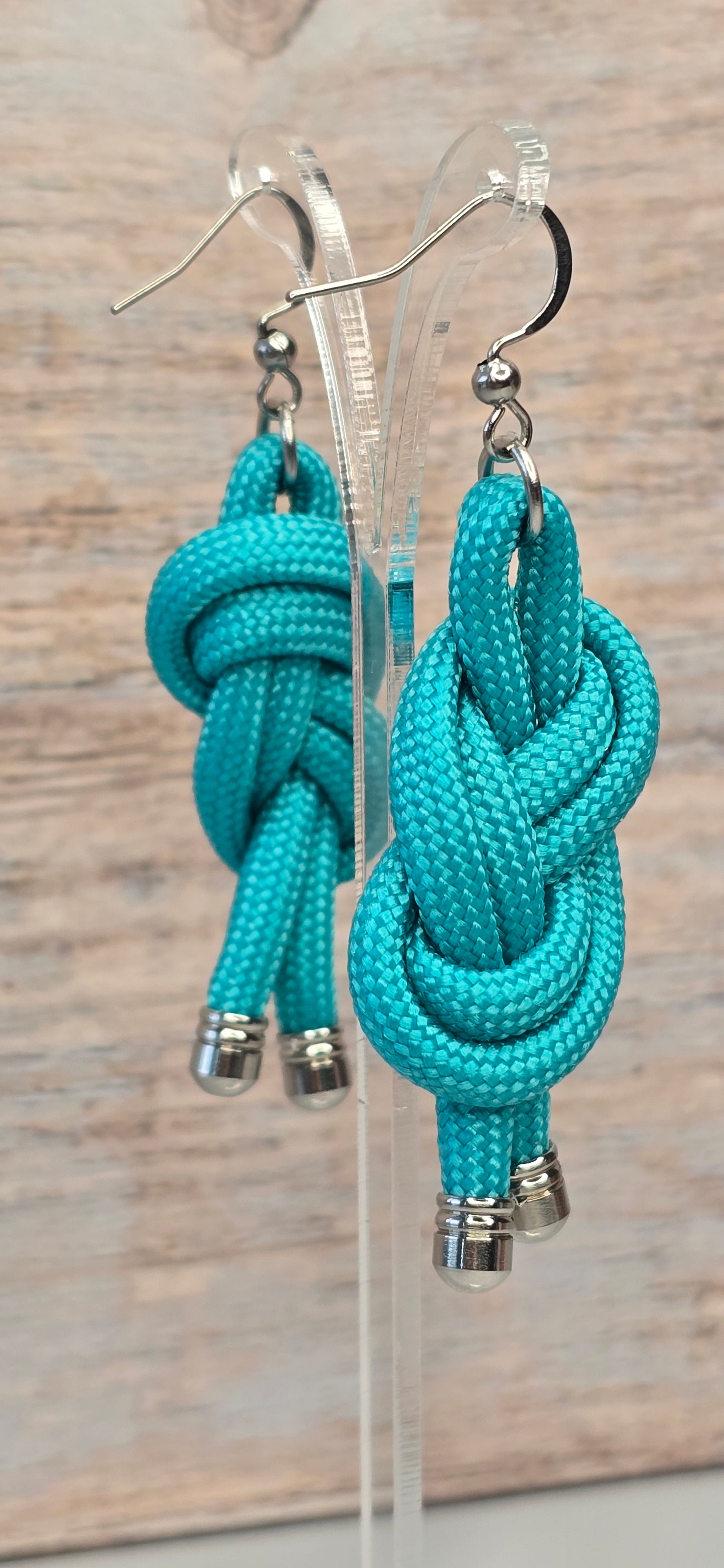 Turquoise Sol Paracord Earrings